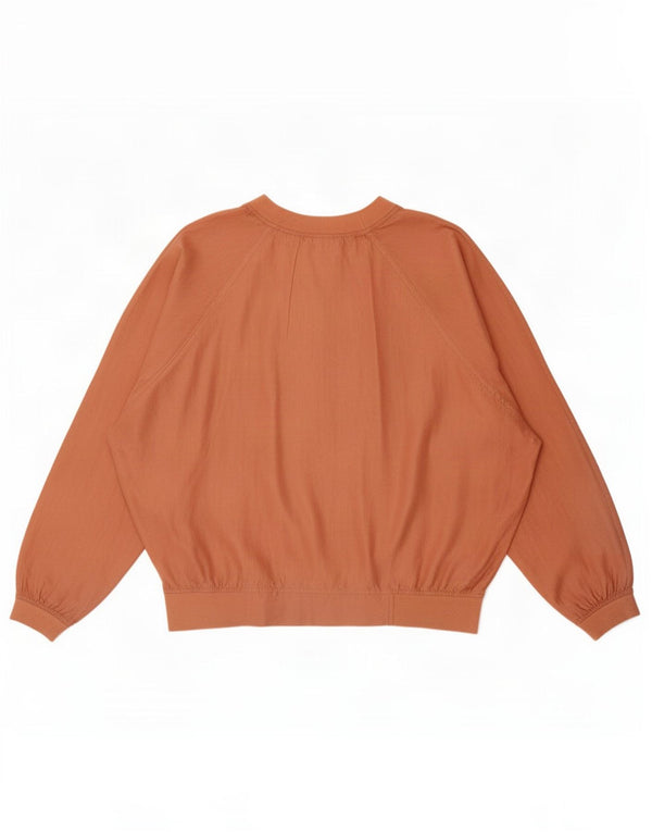 Vintage Womens Oversized Top Long Sleeve IT 44 Medium Orange