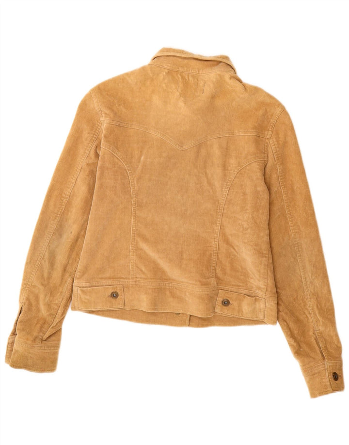 A Wear Womens Corduroy Jacket UK 12 Medium  Beige Cotton