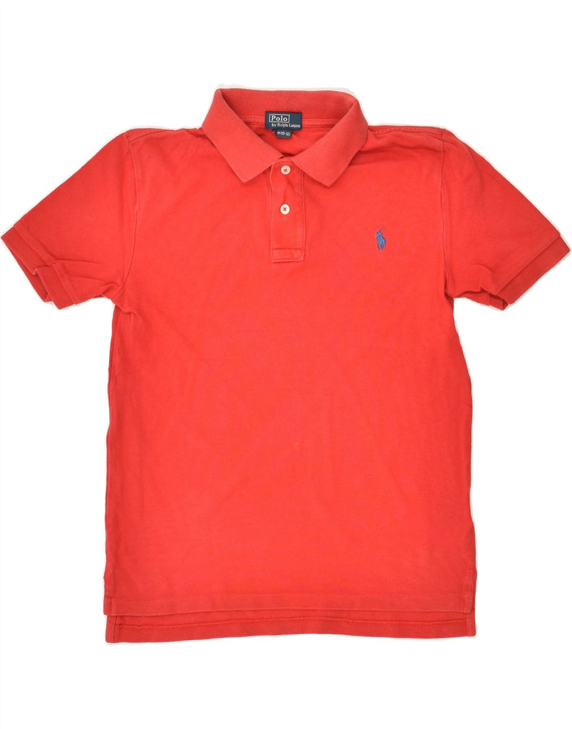 POLO RALPH LAUREN Boys Polo Shirt 10-11 Years Medium Red Cotton | Vintage Polo Ralph Lauren | Thrift | Second-Hand Polo Ralph Lauren | Used Clothing | Messina Hembry 