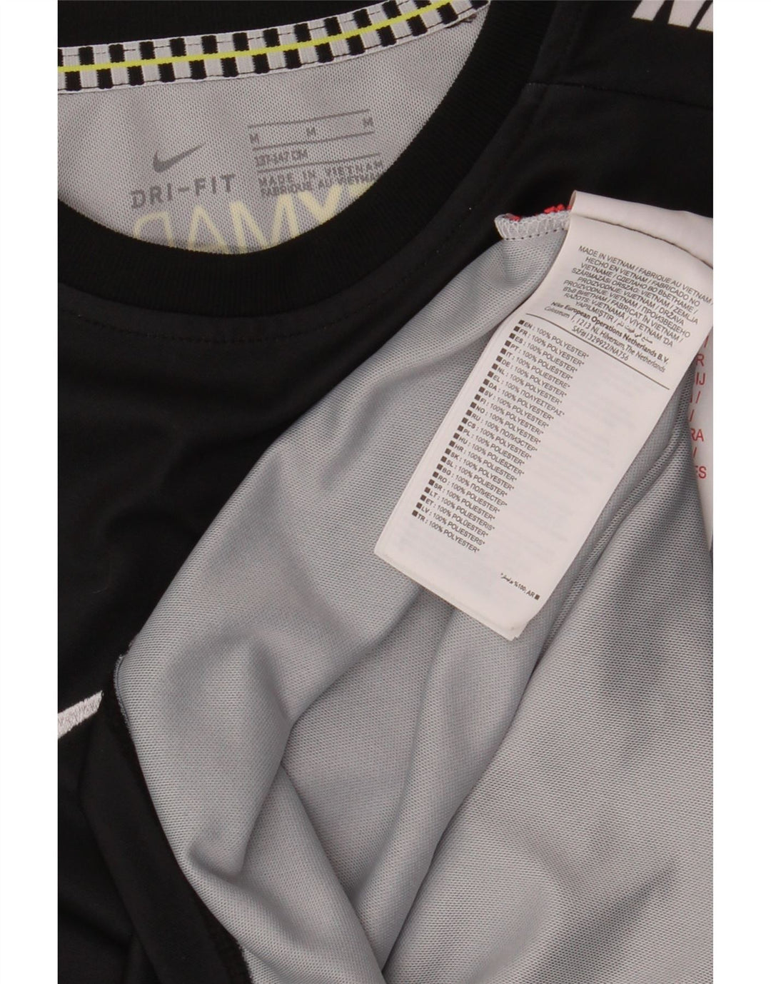 NIKE Boys Mercurial Graphic T-Shirt Top 10-11 Years Medium Black Polyester