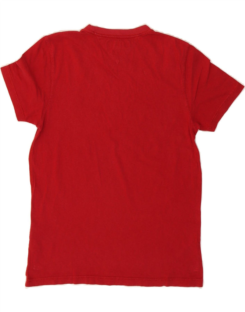 TOMMY HILFIGER Mens Vintage Fit Graphic T-Shirt Top Medium Red Cotton Vintage Tommy Hilfiger and Second-Hand Tommy Hilfiger from Messina Hembry 