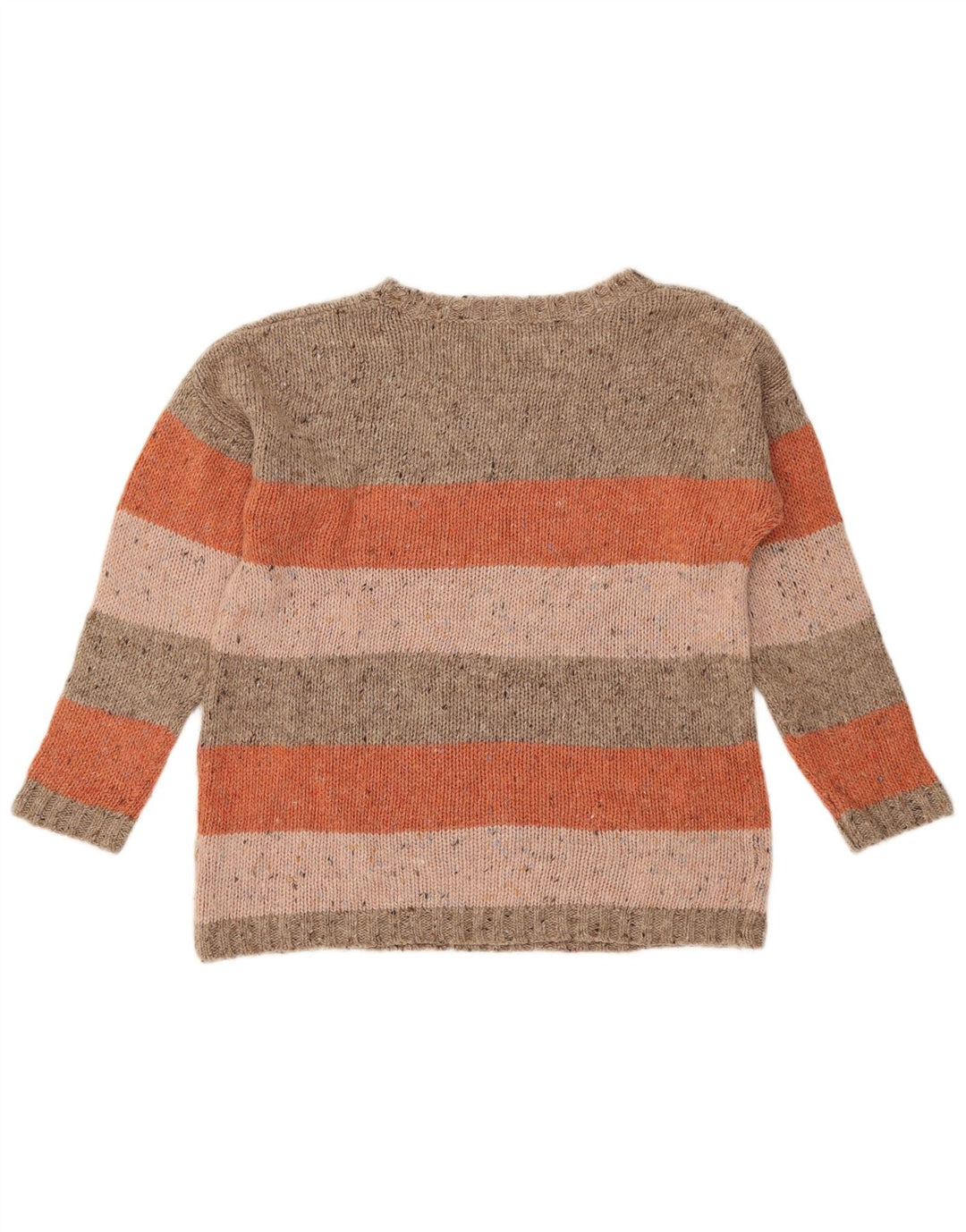 Marks & Spencer Womens Boat Neck Jumper Sweater UK 14 Large Beige
