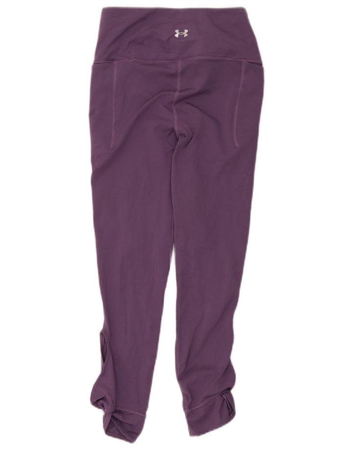 Under Armour Womens Leggings UK 8 Small Purple