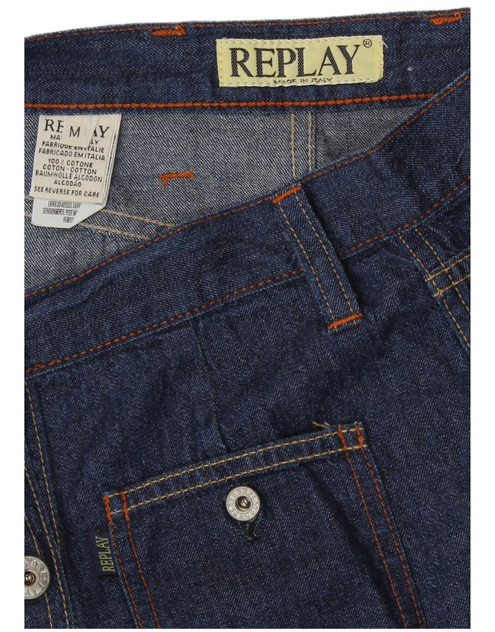 REPLAY Womens Maxi Denim Skirt Medium W28  Navy Blue Cotton