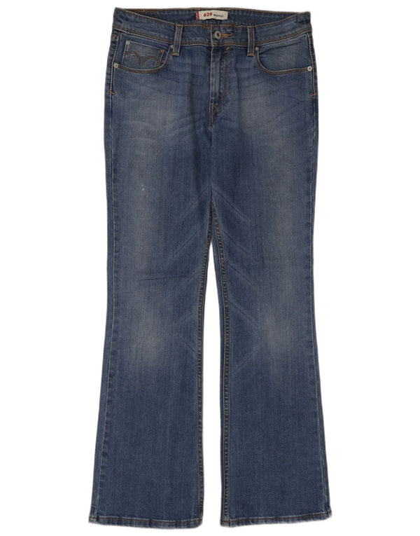 Levi's Womens 629 Bootcut Jeans W30 L32 Blue Cotton