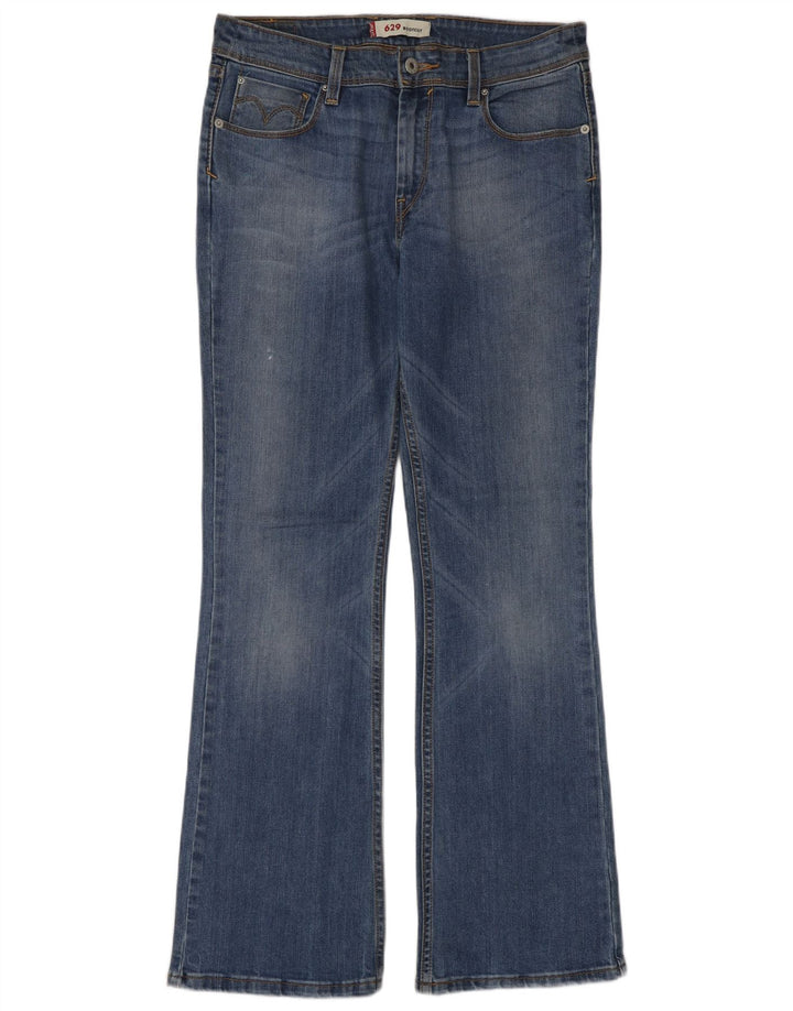 Levi's Womens 629 Bootcut Jeans W30 L32 Blue Cotton