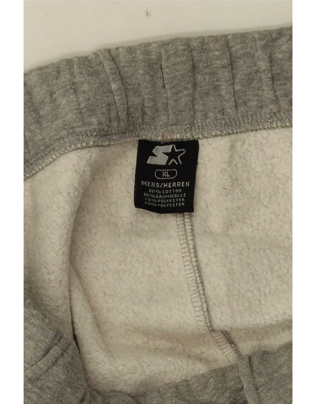 Starter Mens Tracksuit Trousers XL Grey Flecked Cotton