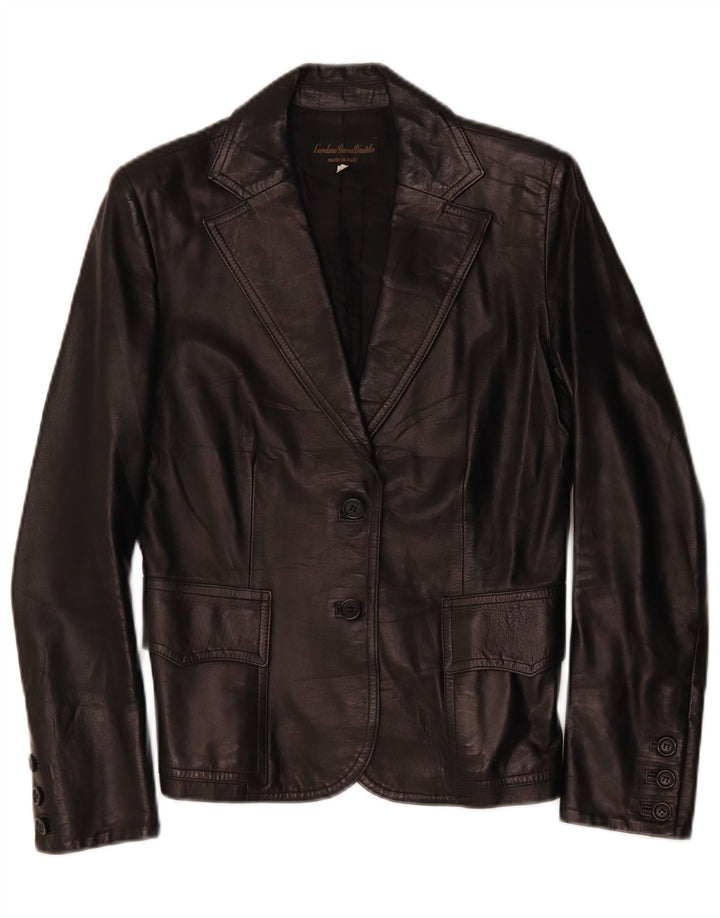 Loredana Baron D'autilio Womens 2 Button Blazer Jacket IT 44 Medium Black