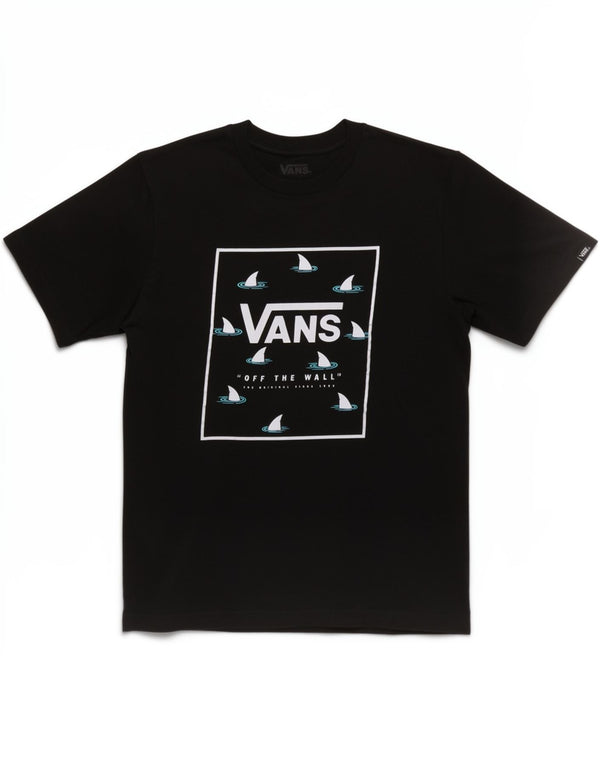 Vans Boys Classic Fit Graphic T-Shirt Top 12-13 Years Large Black Cotton