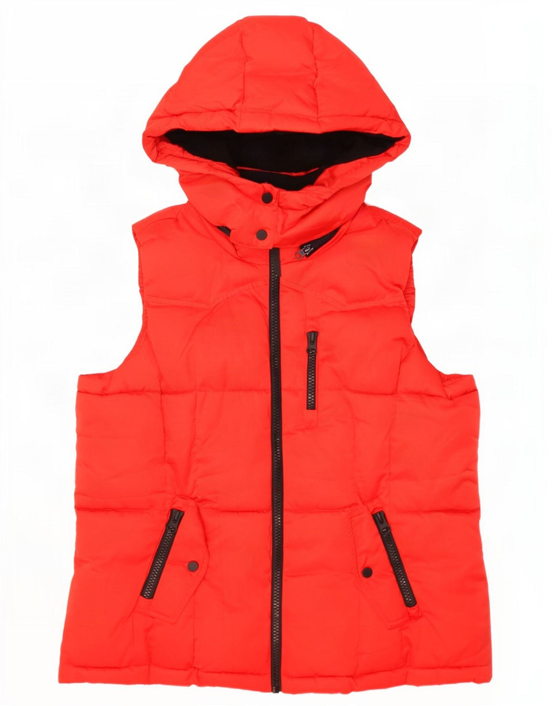 Marks & Spencer Womens Hooded Padded Gilet UK 18 XL Red Polyester