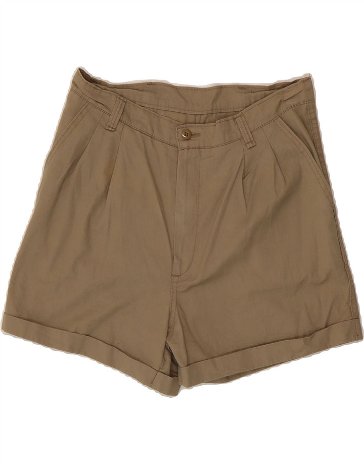 VINTAGE Womens Pegged Casual Shorts W28 Medium Beige Vintage Vintage and Second-Hand Vintage from Messina Hembry 