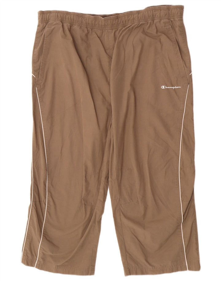 Champion Womens Capri Tracksuit Trousers 2XL  Brown Cotton