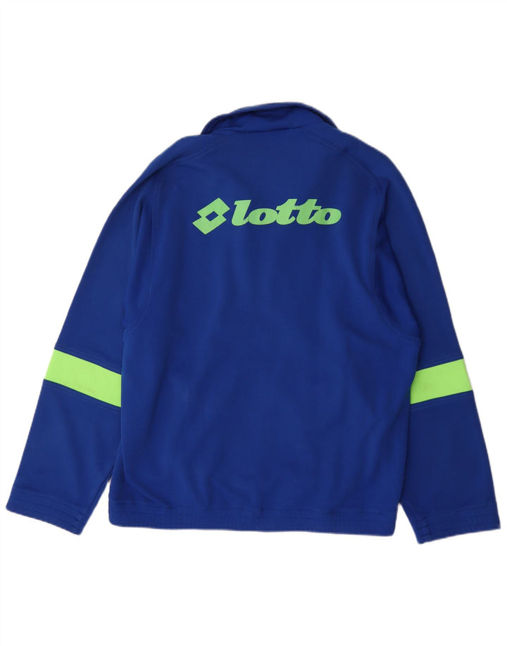 Lotto Mens Graphic Tracksuit Top Jacket Large Blue Colourblock