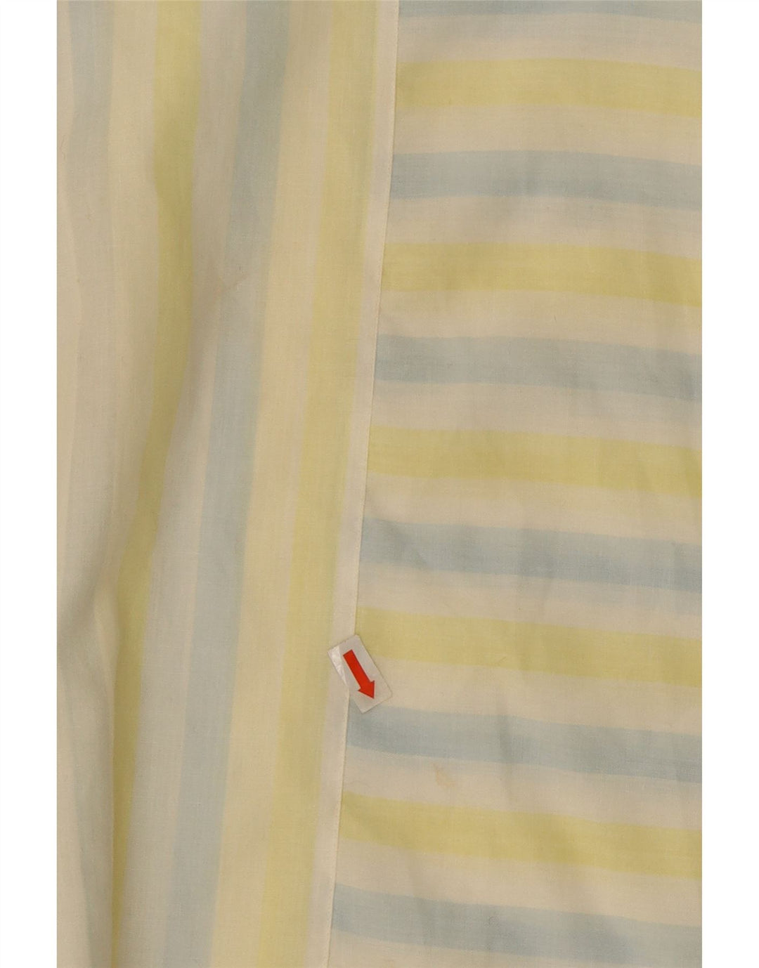VINTAGE Womens Blouse Top IT 42 Medium Yellow Striped Cotton Vintage Vintage and Second-Hand Vintage from Messina Hembry 