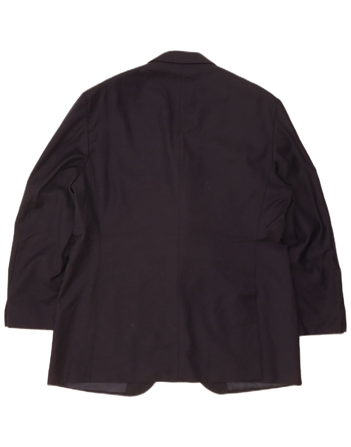Polo Ralph Lauren Mens 3 Button Blazer Jacket IT 56 3XL Navy Blue Wool