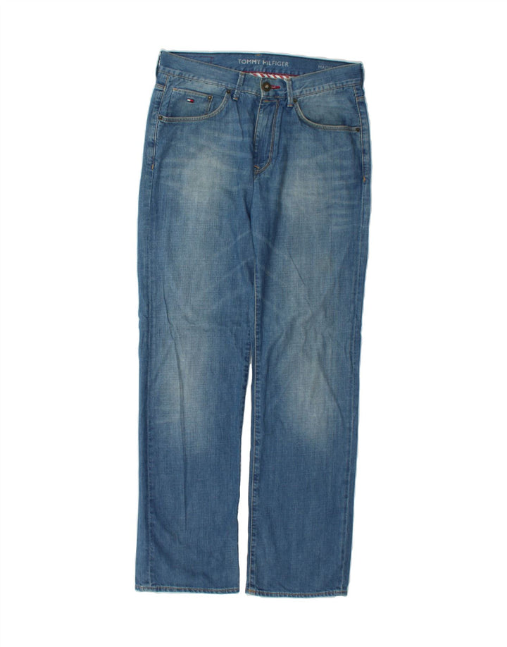 TOMMY HILFIGER Mens Straight Jeans W32 L32  Blue Cotton Vintage Tommy Hilfiger and Second-Hand Tommy Hilfiger from Messina Hembry 