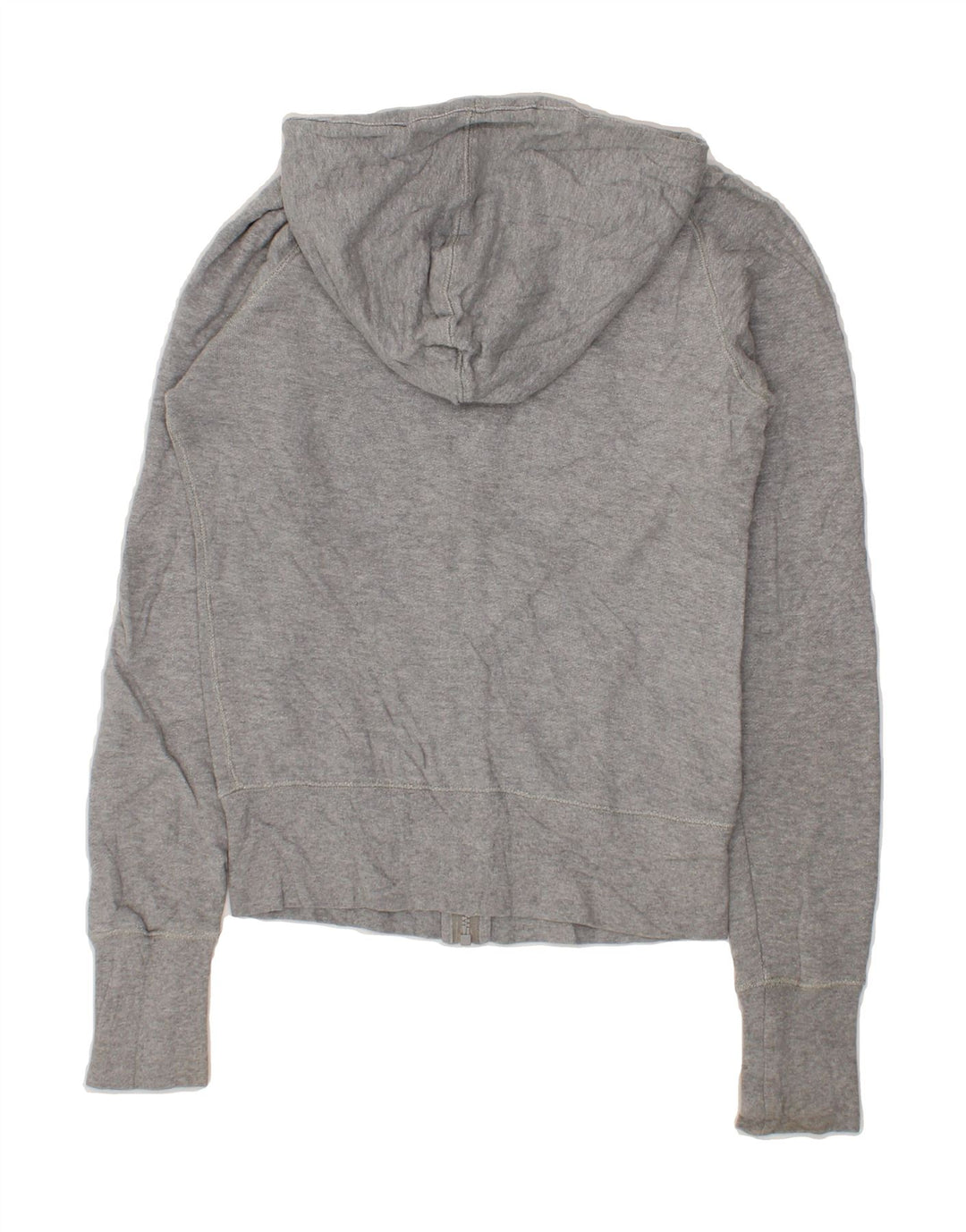 NIKE Womens Zip Hoodie Sweater UK 10 Small Grey Cotton Vintage Nike and Second-Hand Nike from Messina Hembry 