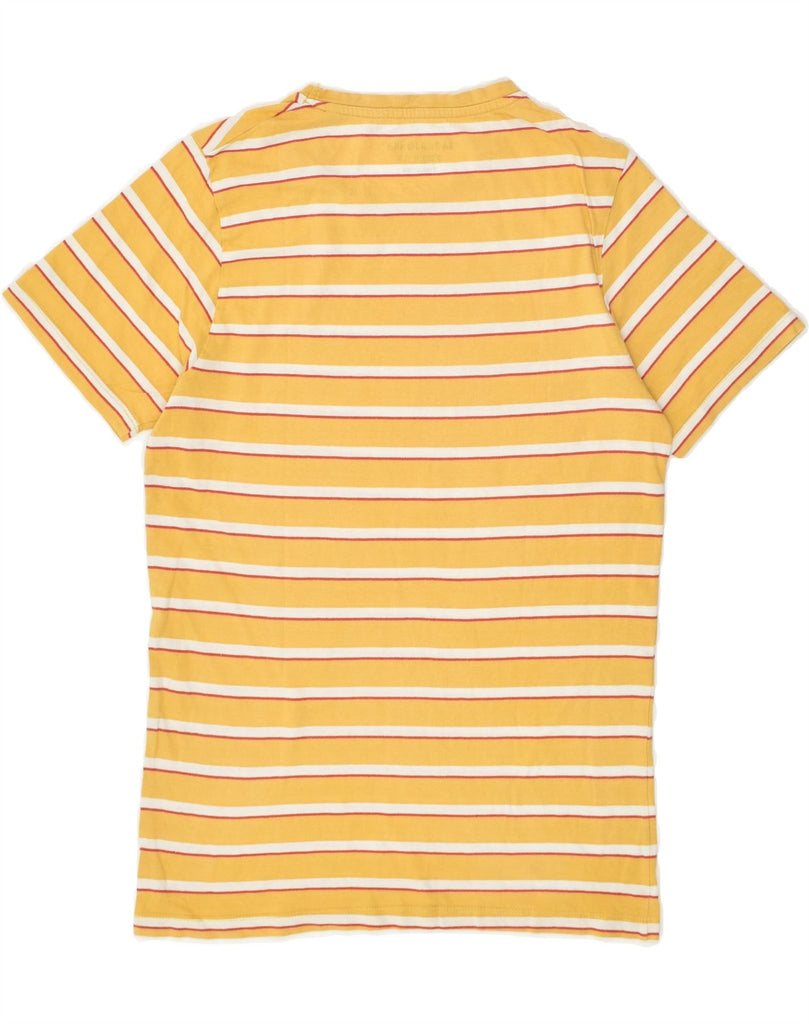 JACK & JONES Mens T-Shirt Top Small Yellow Striped Cotton | Vintage Jack & Jones | Thrift | Second-Hand Jack & Jones | Used Clothing | Messina Hembry 