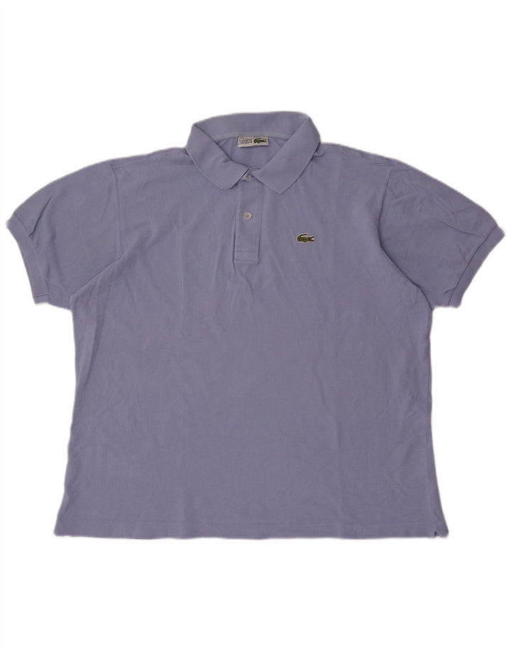 Lacoste Mens Polo Shirt Size 6 XL Blue Cotton