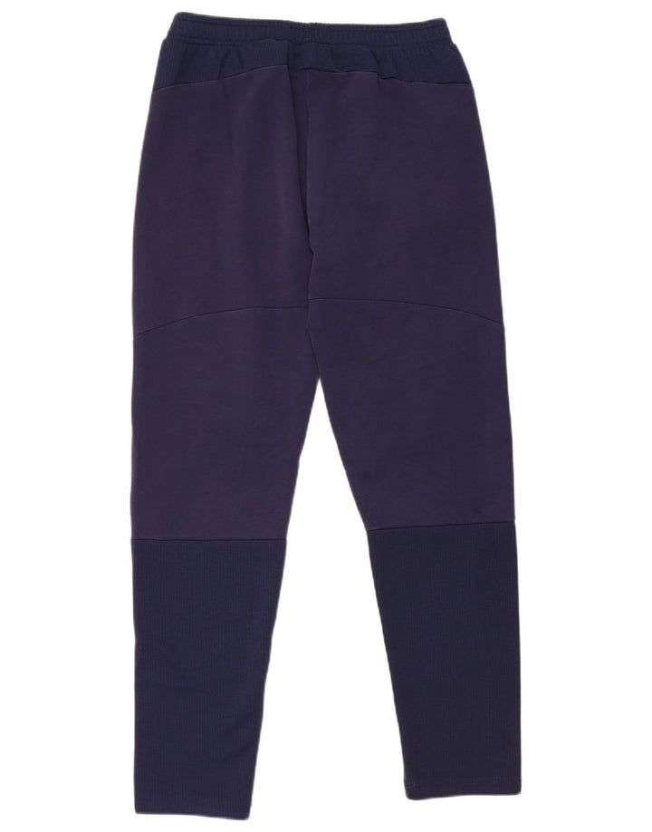 Puma Mens Tracksuit Trousers Medium  Navy Blue Colourblock