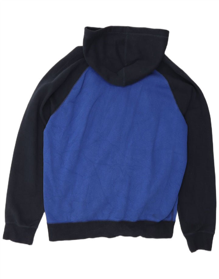 Converse Mens Graphic Zip Hoodie Sweater Medium Navy Blue Colourblock