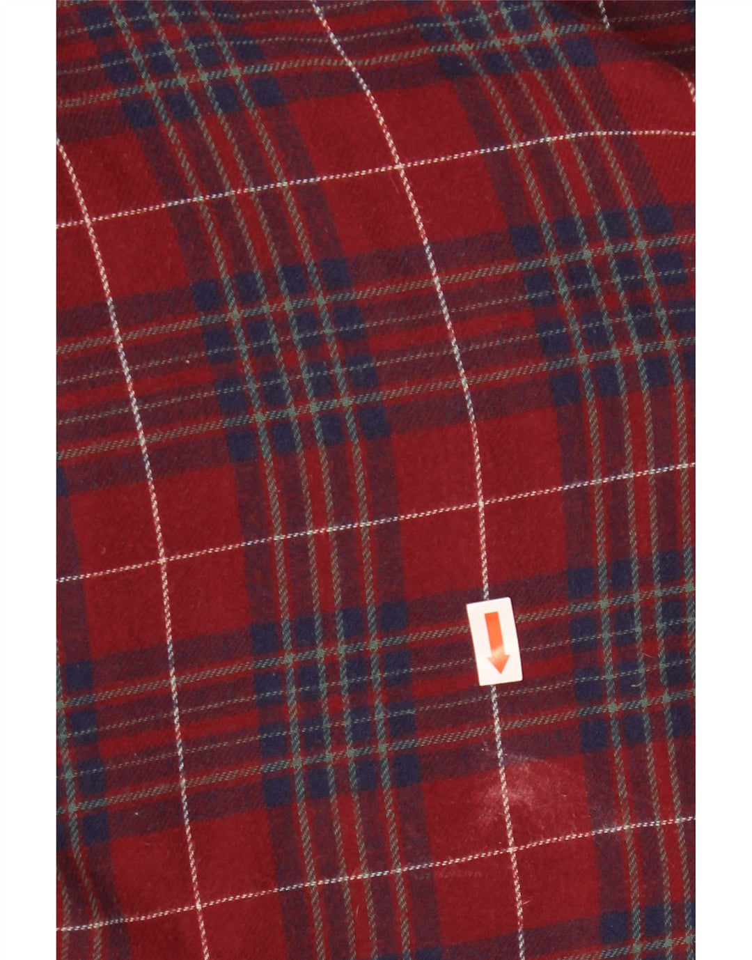 HOLLISTER Womens Flannel Shirt UK 14 Medium Burgundy Check Cotton