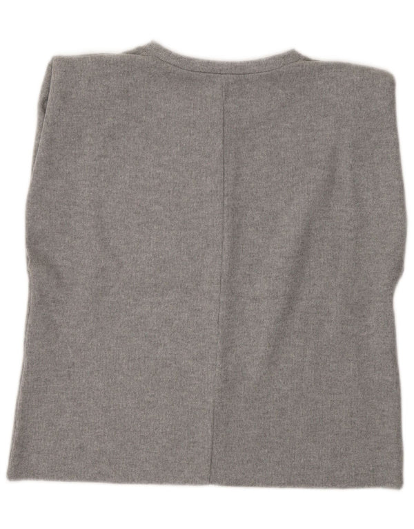 Zara Womens Vest Top UK 14 Medium Grey Polyester