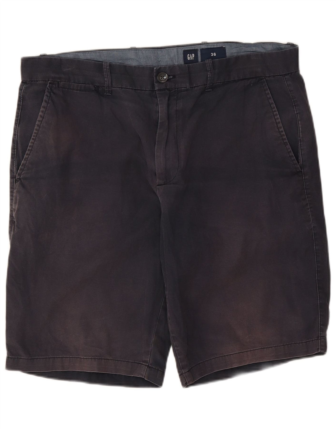 Gap Mens Chino Shorts W36 Large Navy Blue Cotton