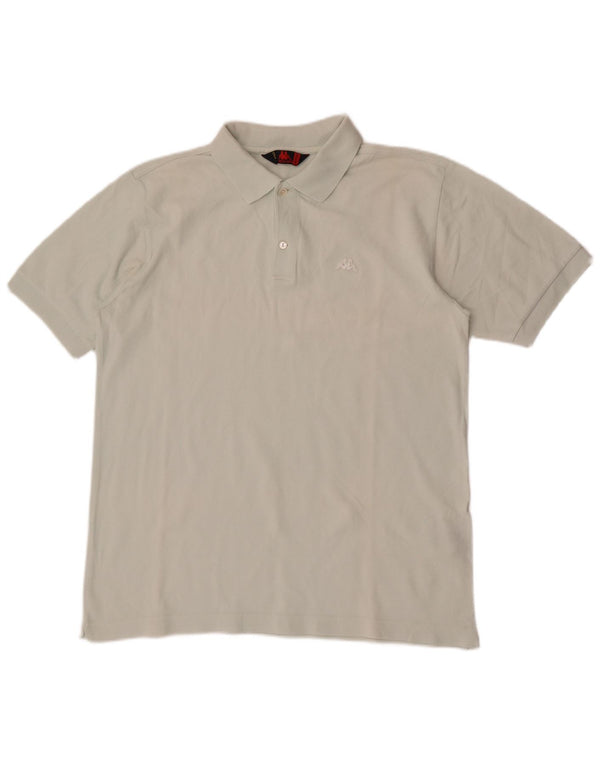 Kappa Mens Polo Shirt Medium Blue Cotton