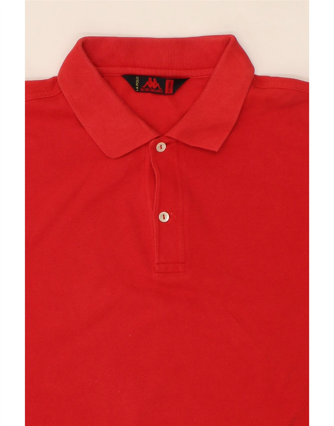 KAPPA Mens Polo Shirt XL Red Cotton Vintage Kappa and Second-Hand Kappa from Messina Hembry 