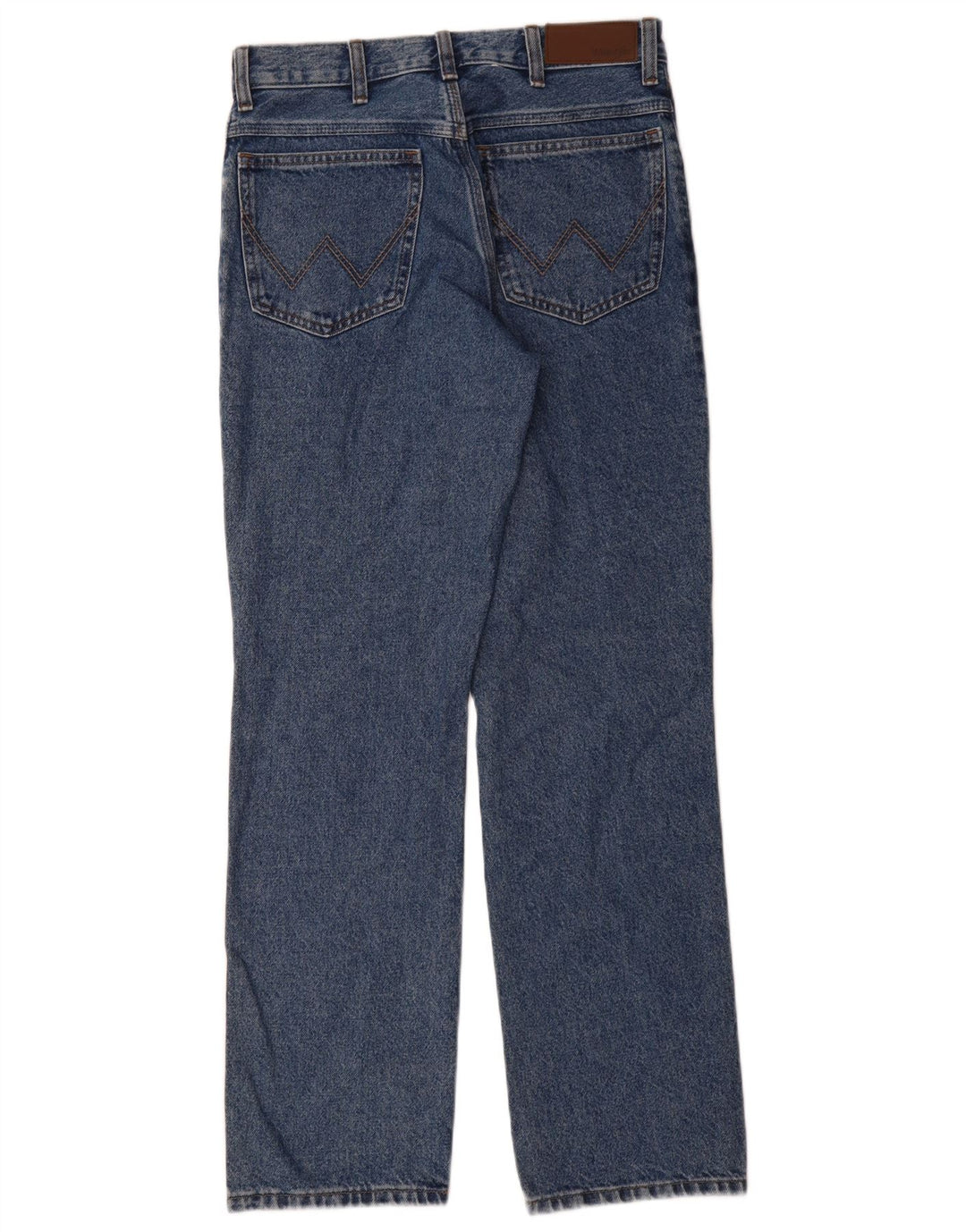 Wrangler Mens Straight Jeans W30 L32 Blue Cotton