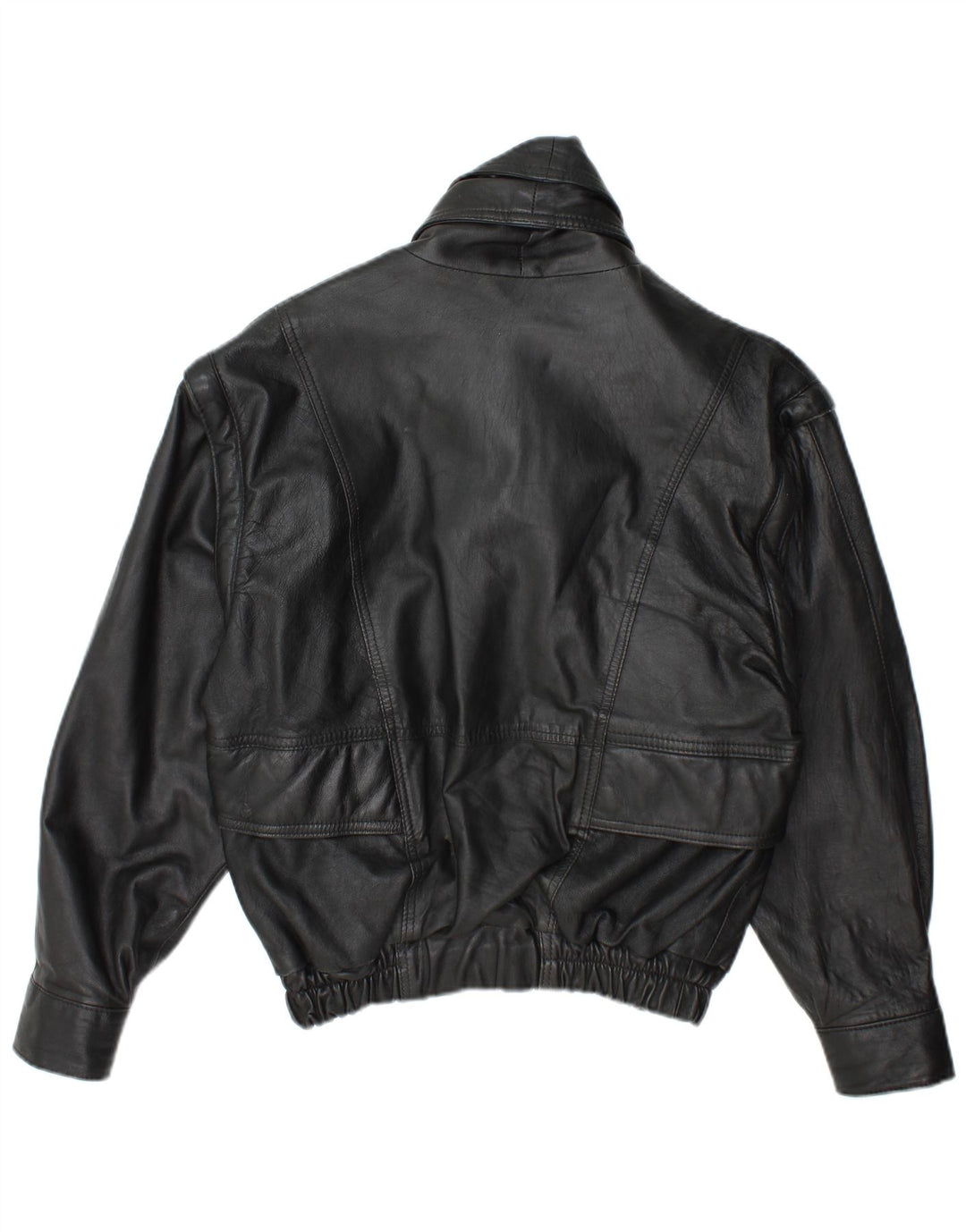 Vintage Mens Leather Jacket UK 38 Medium Black Leather