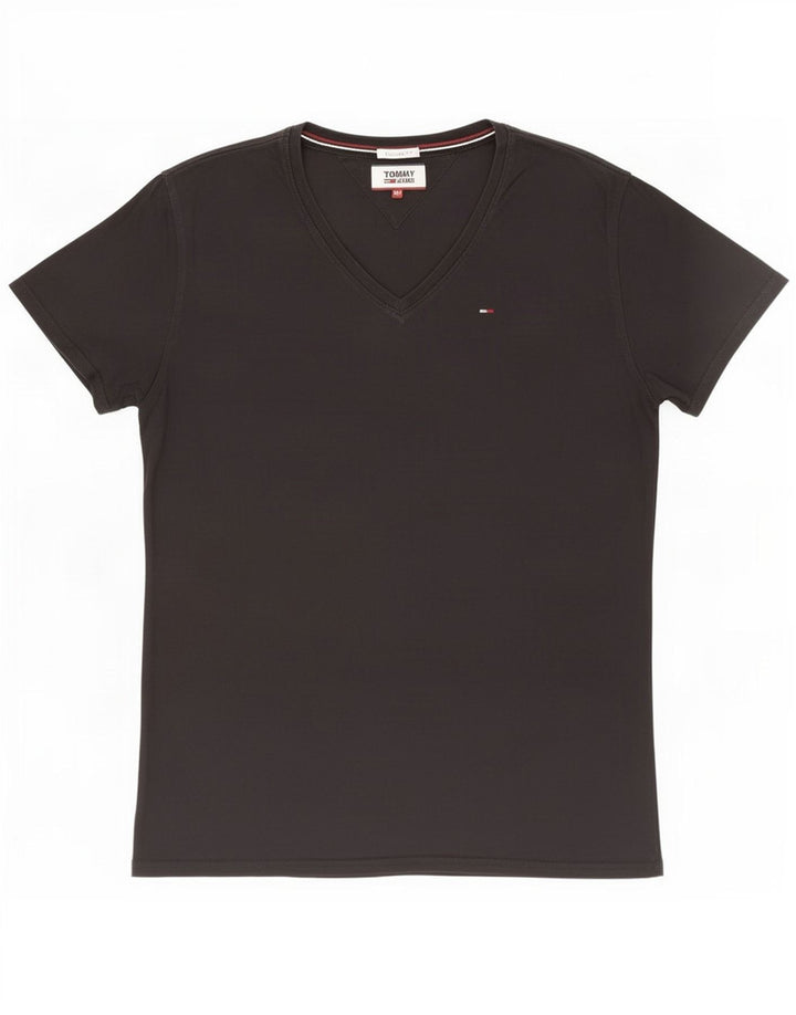 Tommy Hilfiger Mens Regular Fit T-Shirt Top Medium Black Cotton