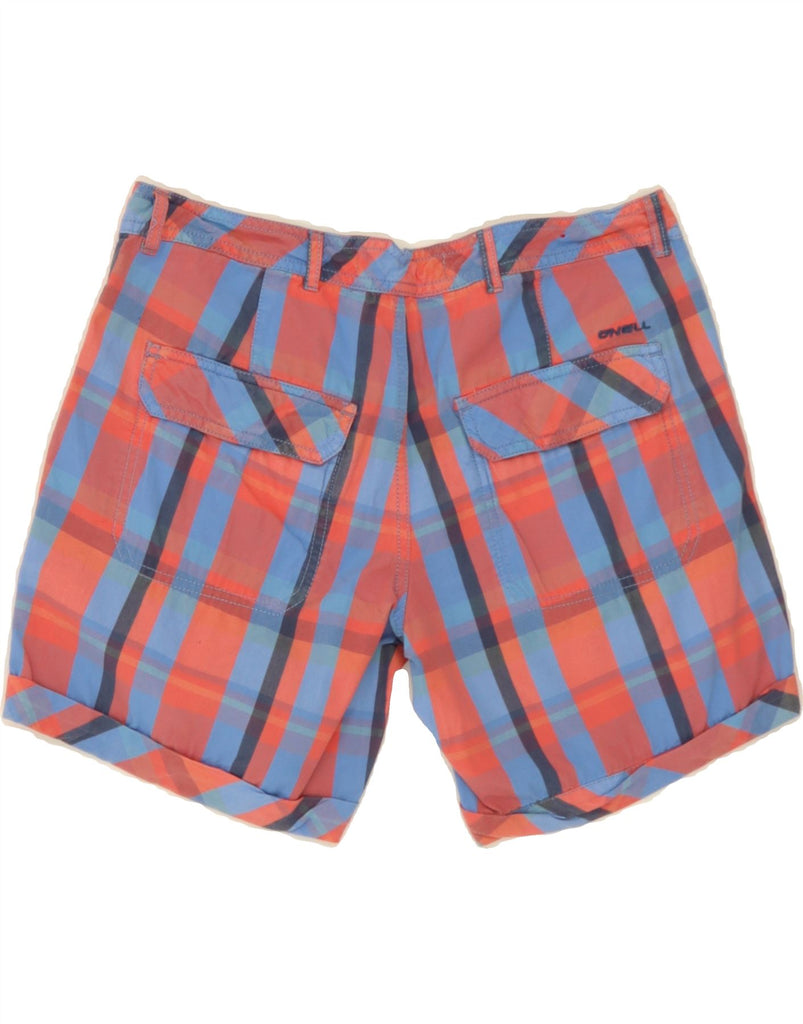 O'NEILL Womens Chino Shorts W29 Medium Red Check Cotton Vintage O'Neill and Second-Hand O'Neill from Messina Hembry 