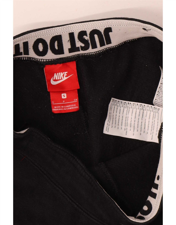 Nike Mens Tracksuit Trousers Joggers Small Black Cotton