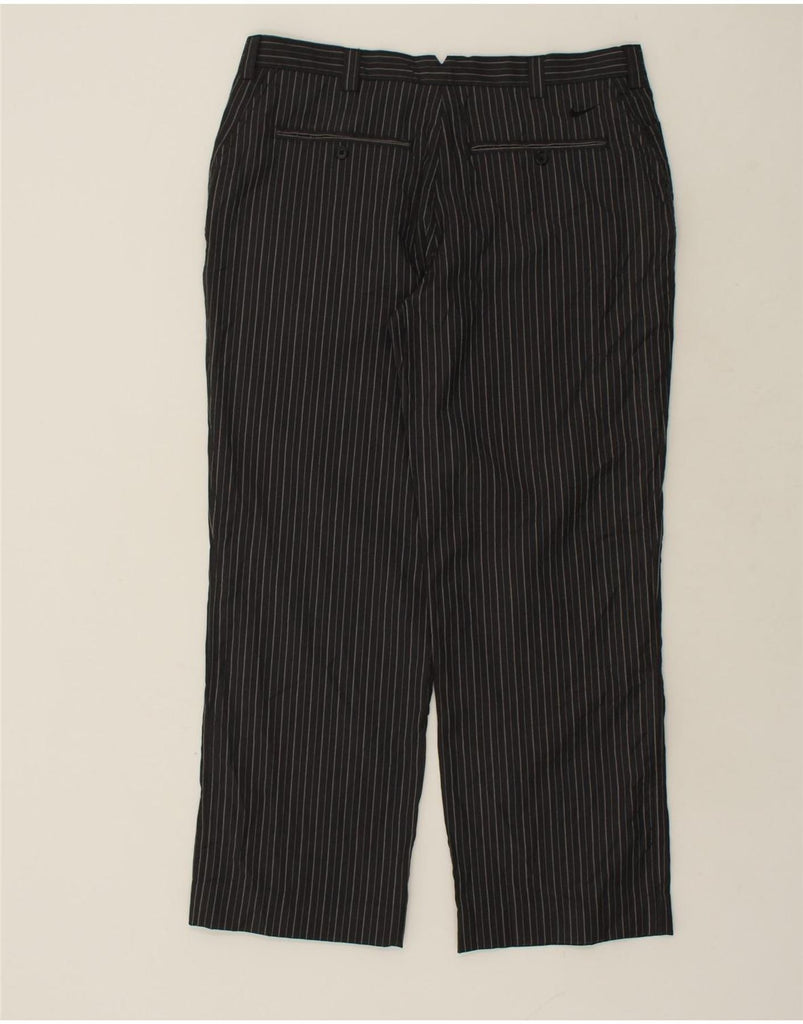 NIKE Womens Straight Chino Trousers W38 L32  Grey Pinstripe Wool | Vintage Nike | Thrift | Second-Hand Nike | Used Clothing | Messina Hembry 