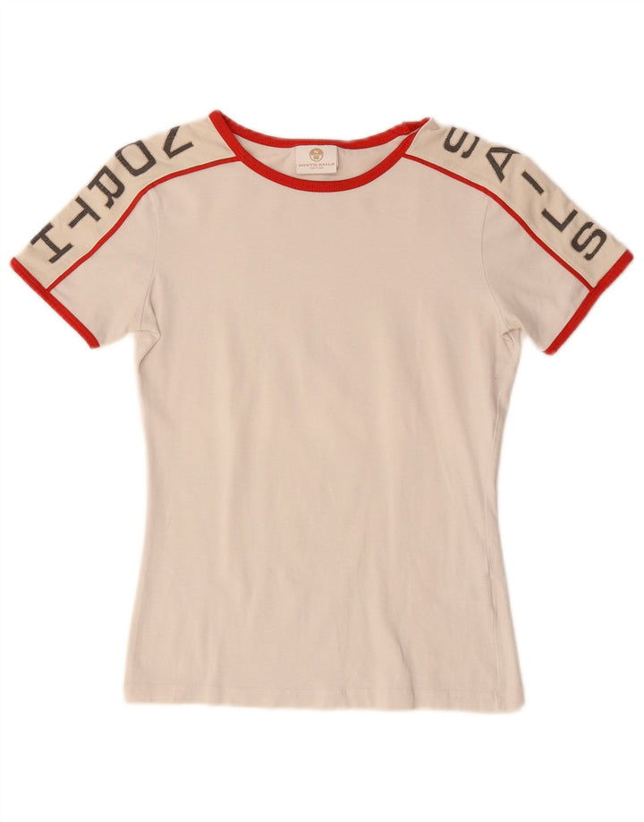 North Sails Womens Graphic T-Shirt Top UK 6 XS White