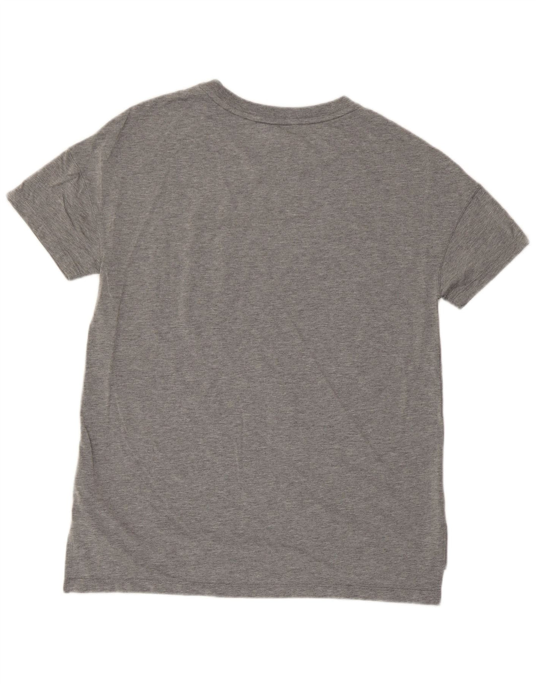 Nike Womens T-Shirt Top UK 14 Medium Grey Flecked Modal