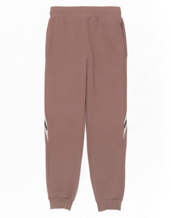 Puma Womens Graphic Tracksuit Trousers Joggers UK 10 Small Pink Colourblock