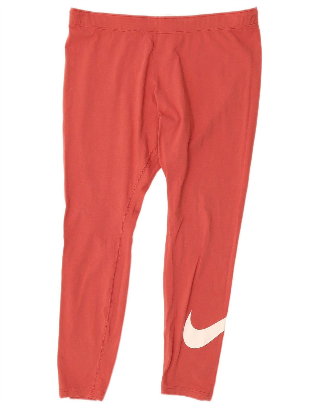 NIKE Womens Graphic Leggings UK 18 XL  Red Cotton