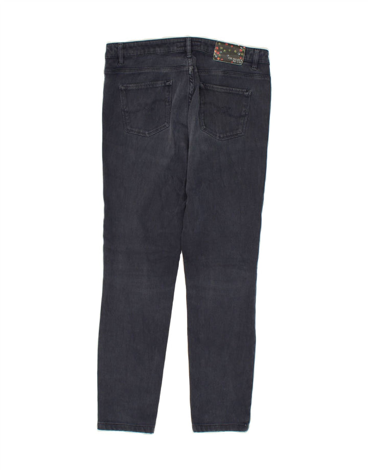 TRUSSARDI Womens Skinny Jeans W29 L27 Navy Blue Vintage Trussardi and Second-Hand Trussardi from Messina Hembry 