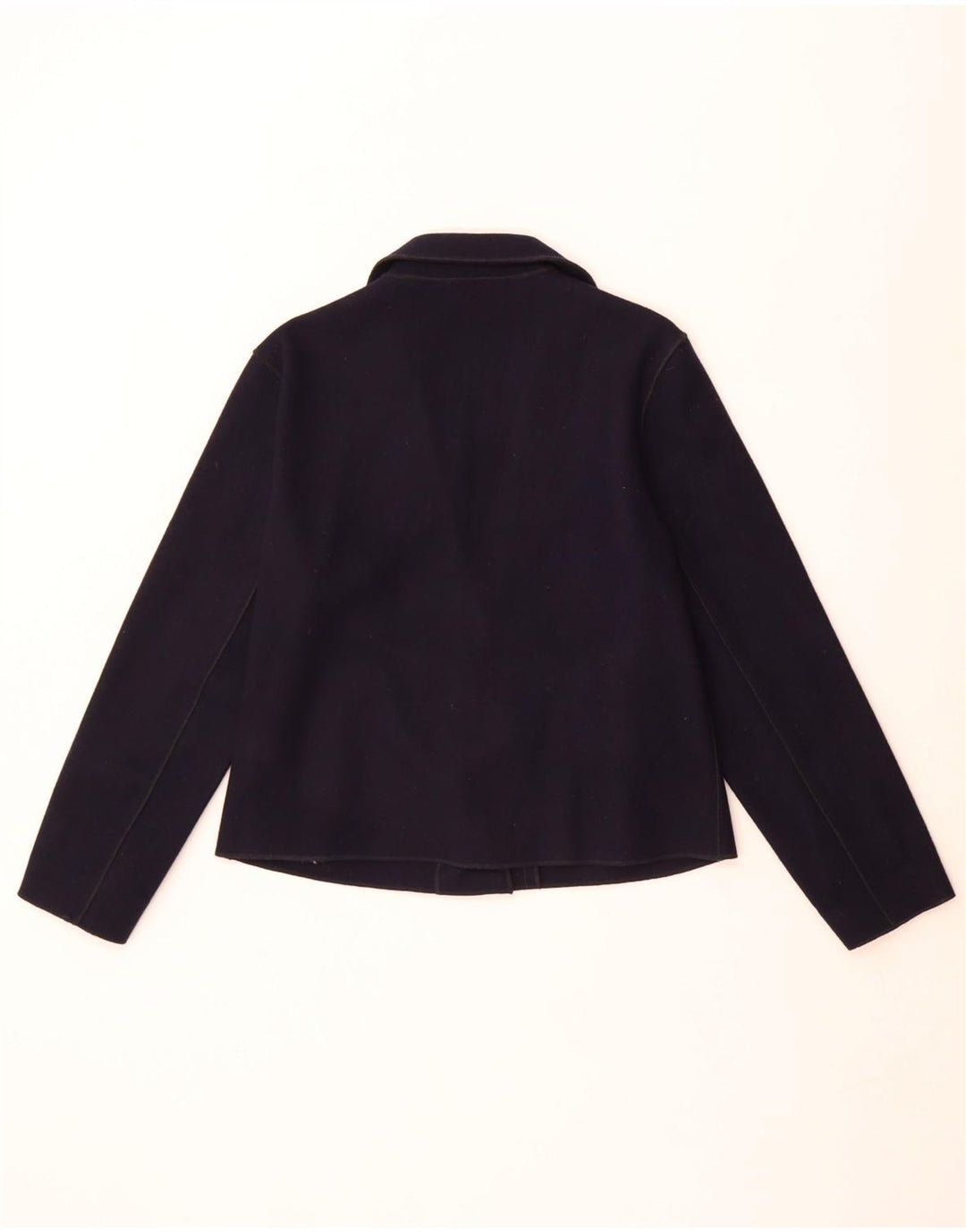 Lee Cooper Womens 3 Button Blazer Jacket UK 12 Medium Navy Blue Polyester