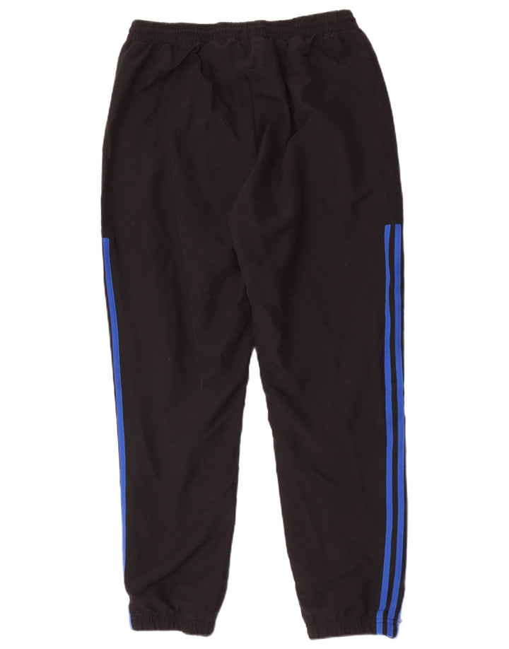ADIDAS Mens Tracksuit Trousers Joggers Large Black Polyester