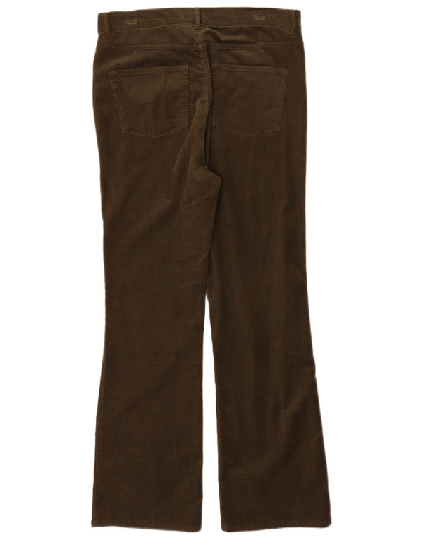 Marks & Spencer Womens Per Una Corduroy Trousers UK 14 Large W32 L30 Khaki