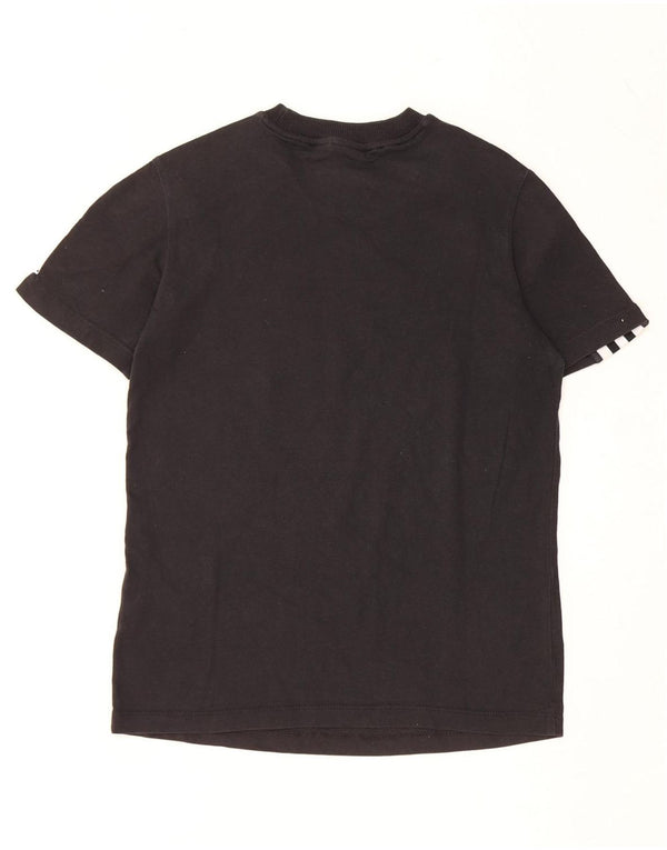 ADIDAS Womens Graphic T-Shirt Top UK 8 Small Black Cotton