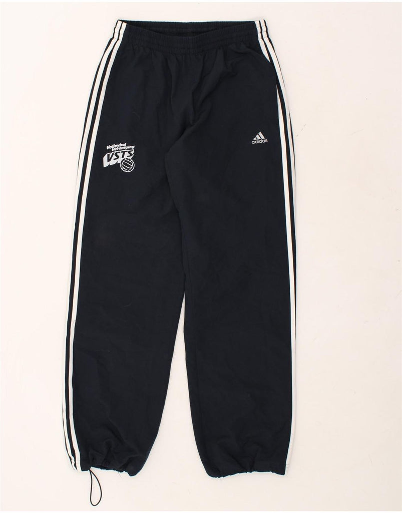 ADIDAS Mens Tracksuit Trousers Joggers Small Navy Blue Polyester | Vintage Adidas | Thrift | Second-Hand Adidas | Used Clothing | Messina Hembry 