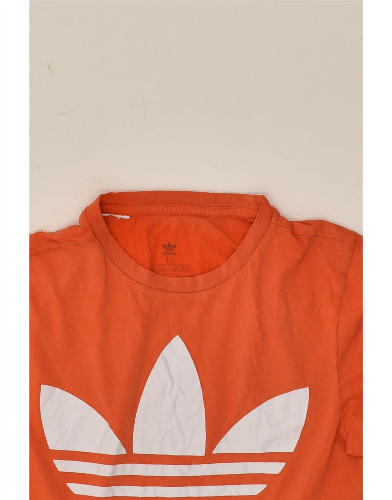 ADIDAS Boys Graphic T-Shirt Top 12-13 Years Large  Orange Cotton | Vintage Adidas | Thrift | Second-Hand Adidas | Used Clothing | Messina Hembry 