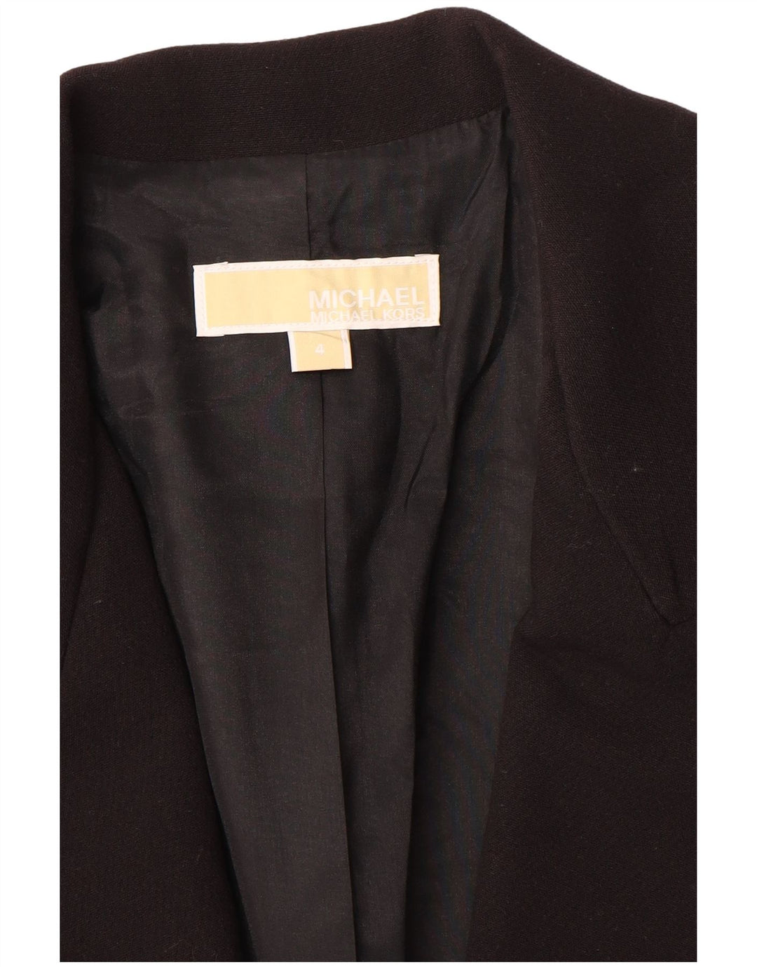 Michael Kors Womens Open Blazer Jacket US 4 Small Black
