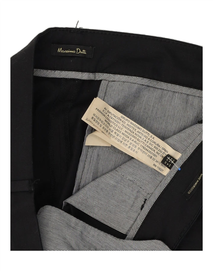 MASSIMO DUTTI Womens Slim Casual Trousers EU 40 Medium W30 L28 Black Vintage Massimo Dutti and Second-Hand Massimo Dutti from Messina Hembry 