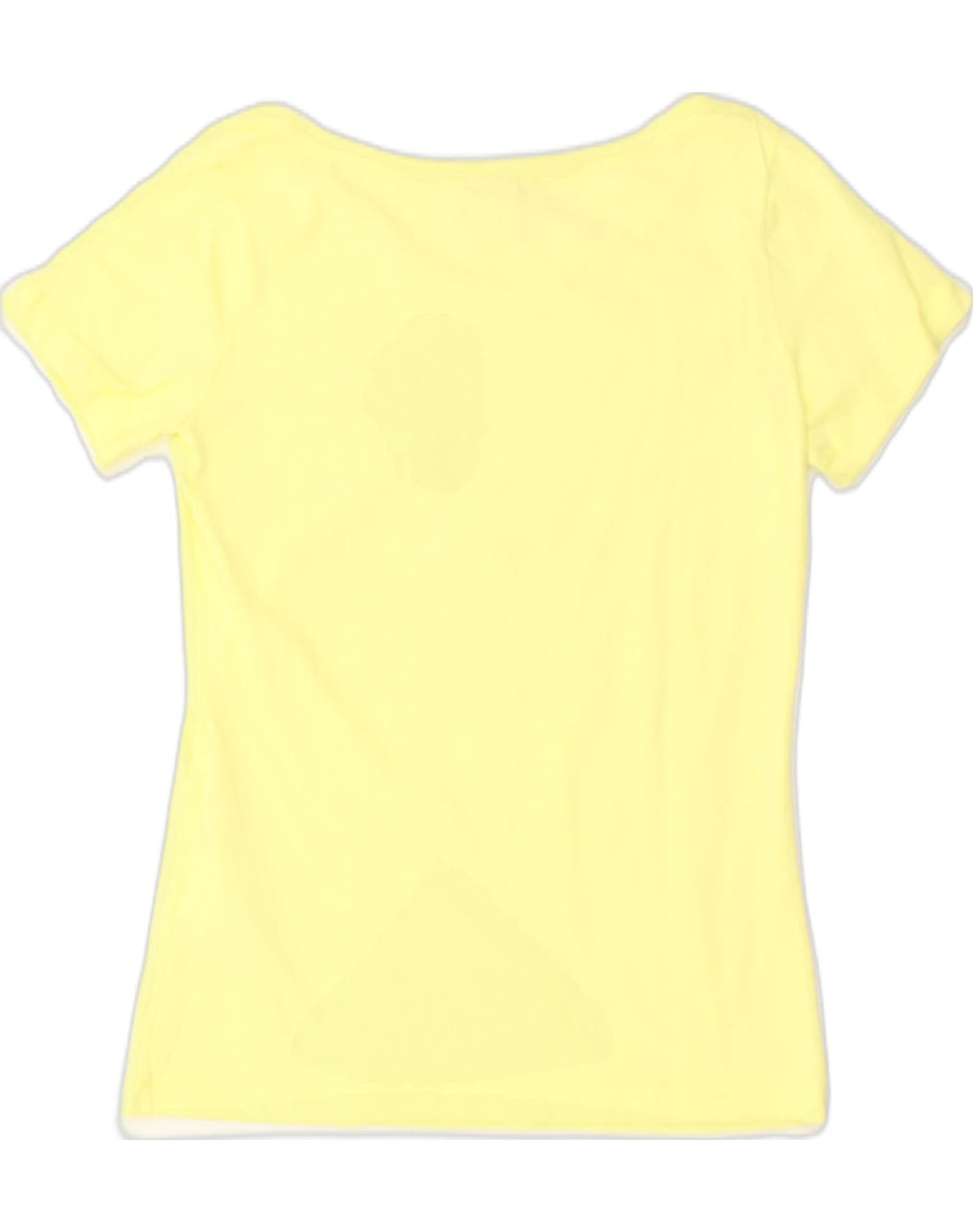 CHAMPION Womens Herritage Fit Graphic T-Shirt Top UK 14 Large Yellow | Vintage Champion | Thrift | Second-Hand Champion | Used Clothing | Messina Hembry 